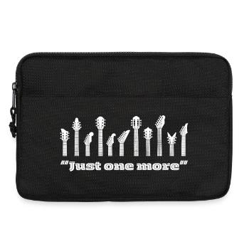 "Just One More" Cool Gift for the Guitarist - Laptop bag 13" - black - Front