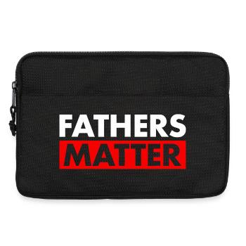 Väter zählen: Kräftige zweitonige Typografie - Laptoptasche 13" - Schwarz - Vorne