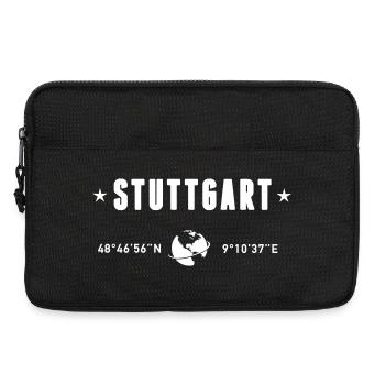 Stuttgart Germany Coordinates Gps Globe White - Laptop bag 13" - black - Front