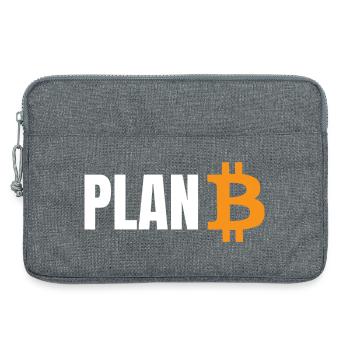 Plan Bitcoin - Laptoptasche 13" - Grau meliert - Vorne