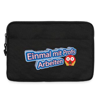 Einmal_mit_Profis - Laptoptasche 13" - Schwarz - Vorne