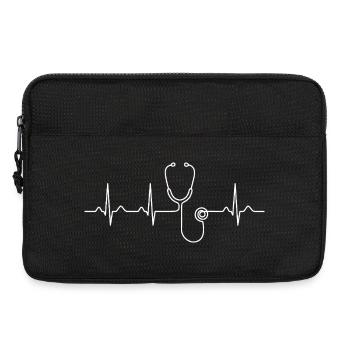 Nurse Heartbeat Registered Nurse Gift - Laptop bag 13" - black - Front