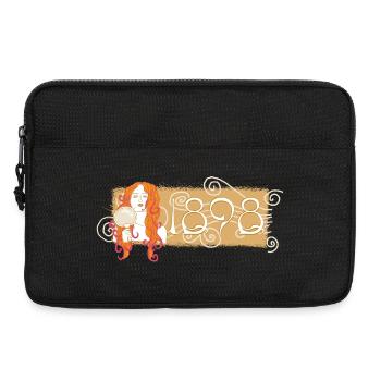 Gustav Klimt, logo de la poitrine : Nuda Veritas 1898 - Sacoche pour ordinateur portable 13 pouces - noir - Devant