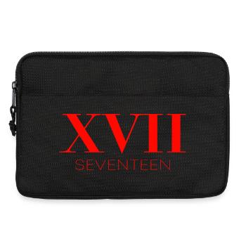 Idée de cadeau pour le 17e anniversaire - Sacoche pour ordinateur portable 13 pouces - noir - Devant