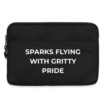 Welder Gritty Pride - Laptop bag 13" - black - Front