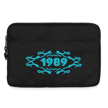 Idée cadeau 1989 - Sacoche pour ordinateur portable 13 pouces - noir - Devant