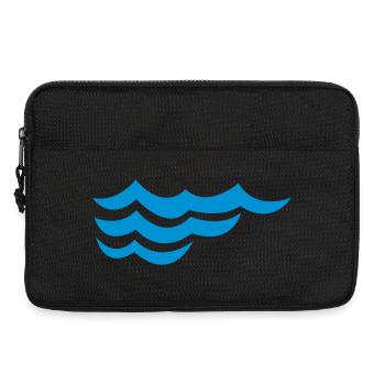 ocean waves - Laptop bag 13" - black - Front