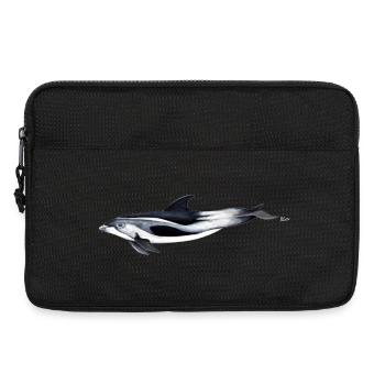 White-beaked dolphin - White beaked dolphin - Laptop bag 13" - black - Front