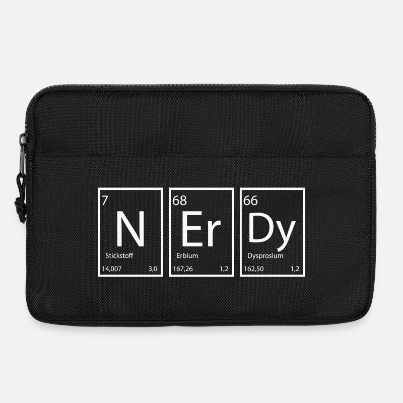 Nerdy Nerd proverbes Éléments - Sacoche pour ordinateur portable 13 pouces - noir