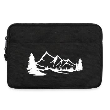 Berge - Gebirge - Laptoptasche 13" - Schwarz - Vorne