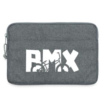 Chemise de pilote BMX – Cool Bike Design - Sacoche pour ordinateur portable 13 pouces - gris chiné - Devant