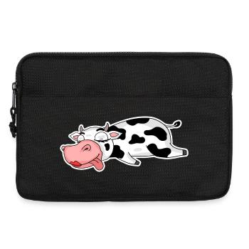 Fille de dame de vache - Sacoche pour ordinateur portable 13 pouces - noir - Devant
