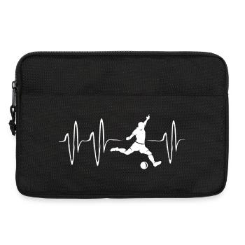 Soccer Player Heartbeat Team Pulse Icon - Laptop bag 13" - black - Front