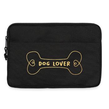 Dog Lover Dog Friend Gold Bone Dogs Fan Animal - Sacoche pour ordinateur portable 13 pouces - noir - Devant