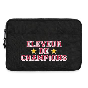 Eleveur de Champions - Sacoche pour ordinateur portable 13 pouces - noir - Devant