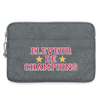Eleveur de Champions - Sacoche pour ordinateur portable 13 pouces - gris chiné - Devant