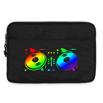 Disc Jockey de platine - Sacoche pour ordinateur portable 13 pouces - noir - Devant