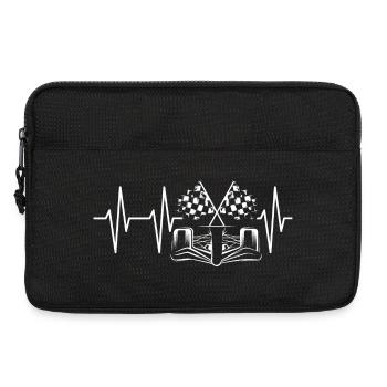 Formula Racing Car Racing Heartbeat Symvol Pulse - Laptop bag 13" - black - Front