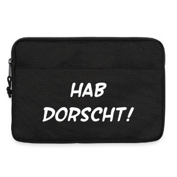beste pfälzische trinksprüche, hab dorscht - Laptoptasche 13" - Schwarz - Vorne