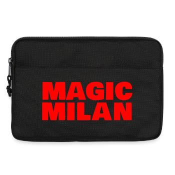 Magic Milan Logo Rot - Laptoptasche 13" - Schwarz - Vorne
