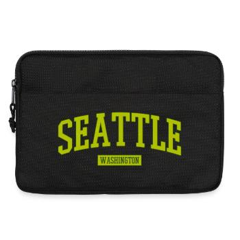 Seattle Washington Lettering - Laptop bag 13" - black - Front