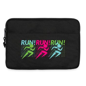 Joggen, Lauftraining, Sportler - Laptoptasche 13" - Schwarz - Vorne