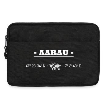 Koordinaten Aarau Schweiz - Laptoptasche 13" - Schwarz - Vorne