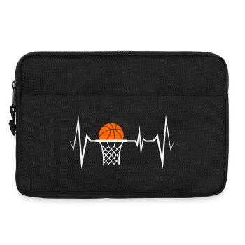 Basketball Basketball Player Heartbeat - Laptop bag 13" - black - Front
