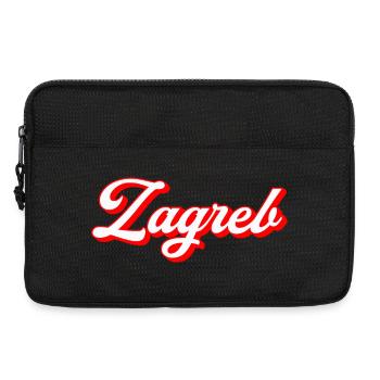Zagreb Script Retro - Laptoptasche 13" - Schwarz - Vorne