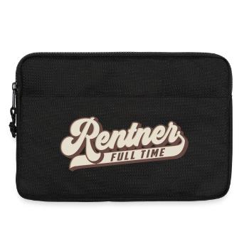 Full Time Rentner | Farben änderbar - Laptoptasche 13" - Schwarz - Vorne