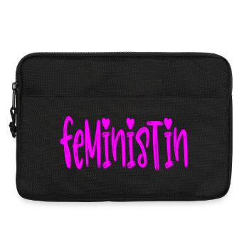 Feministin - Laptoptasche 13" - Schwarz - Vorne