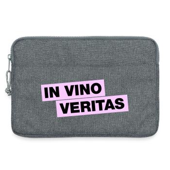 In Vino Veritas - Laptoptasche 13" - Grau meliert - Vorne
