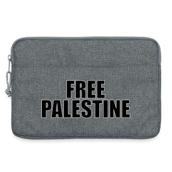 Free Palestine - Laptop bag 13" - heather grey - Front