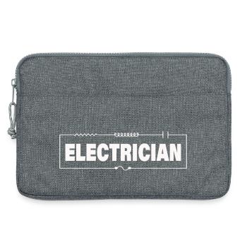 ÉLECTRICIEN - Sacoche pour ordinateur portable 13 pouces - gris chiné - Devant