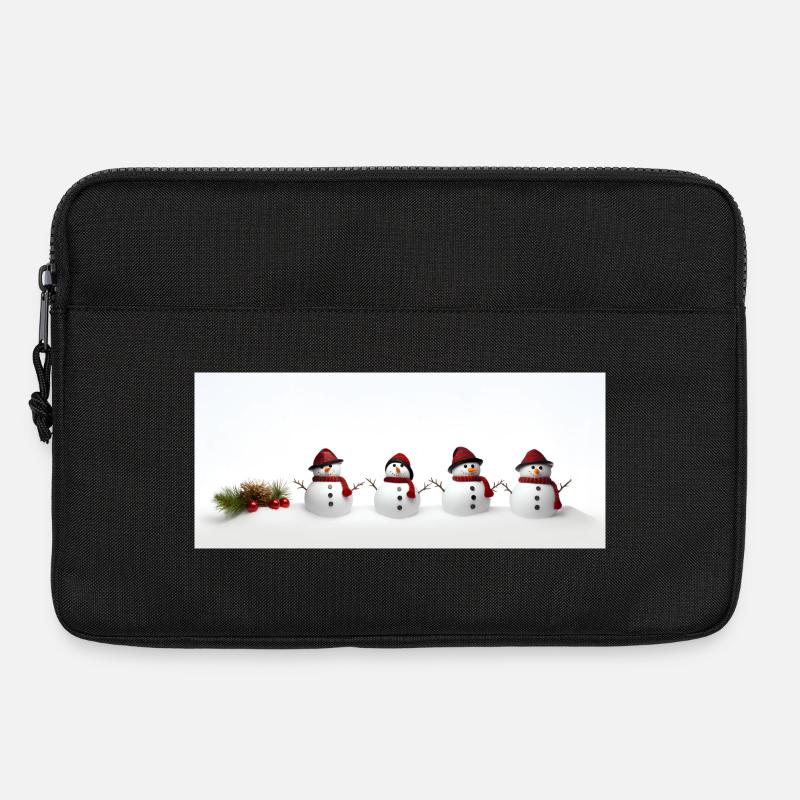 Schneemann - Laptoptasche 13" - Schwarz