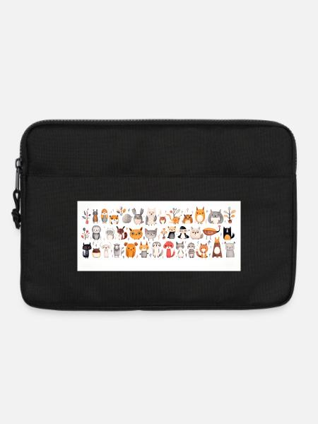 Cute little animals - Laptop bag 13" - black