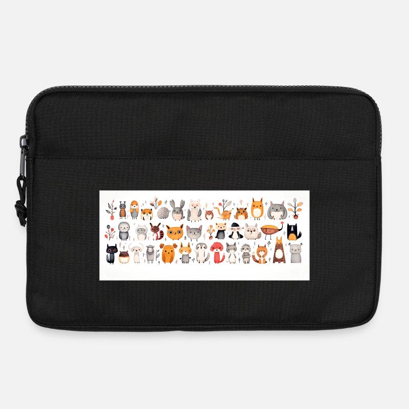 Cute little animals - Laptop bag 13" - black