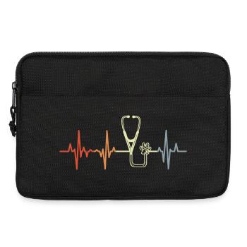Vintage Stethoscope Pulse Rate - Laptop bag 13" - black - Front