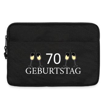70.Geburtstag 70 Jahre - Laptoptasche 13" - Schwarz - Vorne