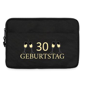 30e anniversaire 30 ans - Sacoche pour ordinateur portable 13 pouces - noir - Devant