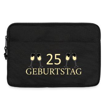 25th Birthday 25 Years - Laptop bag 13" - black - Front