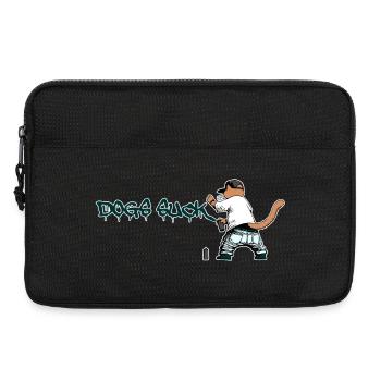 Cat Graffiti Dogs Suck - Laptop bag 13" - black - Front