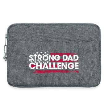 Strong Dad Challenge - Laptop bag 13" - heather grey - Front