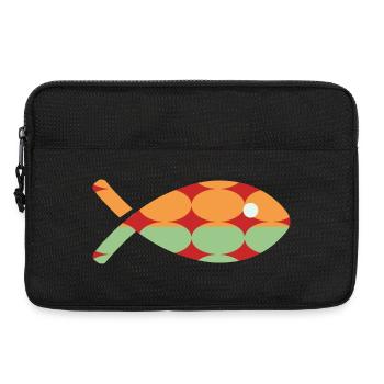 POISSON. POISSON D'AVRIL. VACANCES. ETE. HUMOUR - Sacoche pour ordinateur portable 13 pouces - noir - Devant