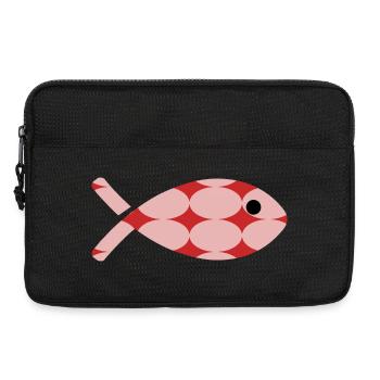 POISSON. MEMOIRE. SARDINE. POISSON D'AVRIL. MER - Sacoche pour ordinateur portable 13 pouces - noir - Devant