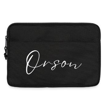 Orson Name T-Shirt Geschenk Für Männer - Laptoptasche 13" - Schwarz - Vorne