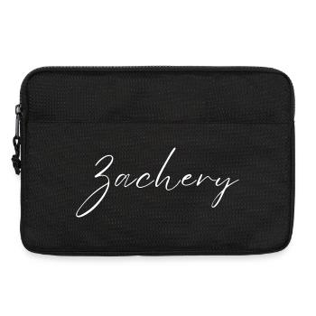 Zachery Name T-Shirt Geschenk Für Männer - Laptoptasche 13" - Schwarz - Vorne