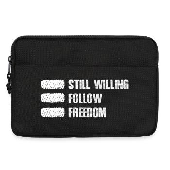 Still Willing to Follow Freedom - Laptop bag 13" - black - Front