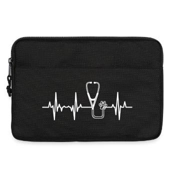 Stethoscope Heartbeat - Laptop bag 13" - black - Front