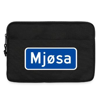 Der Mjøsa-See - Laptoptasche 13" - Schwarz - Vorne